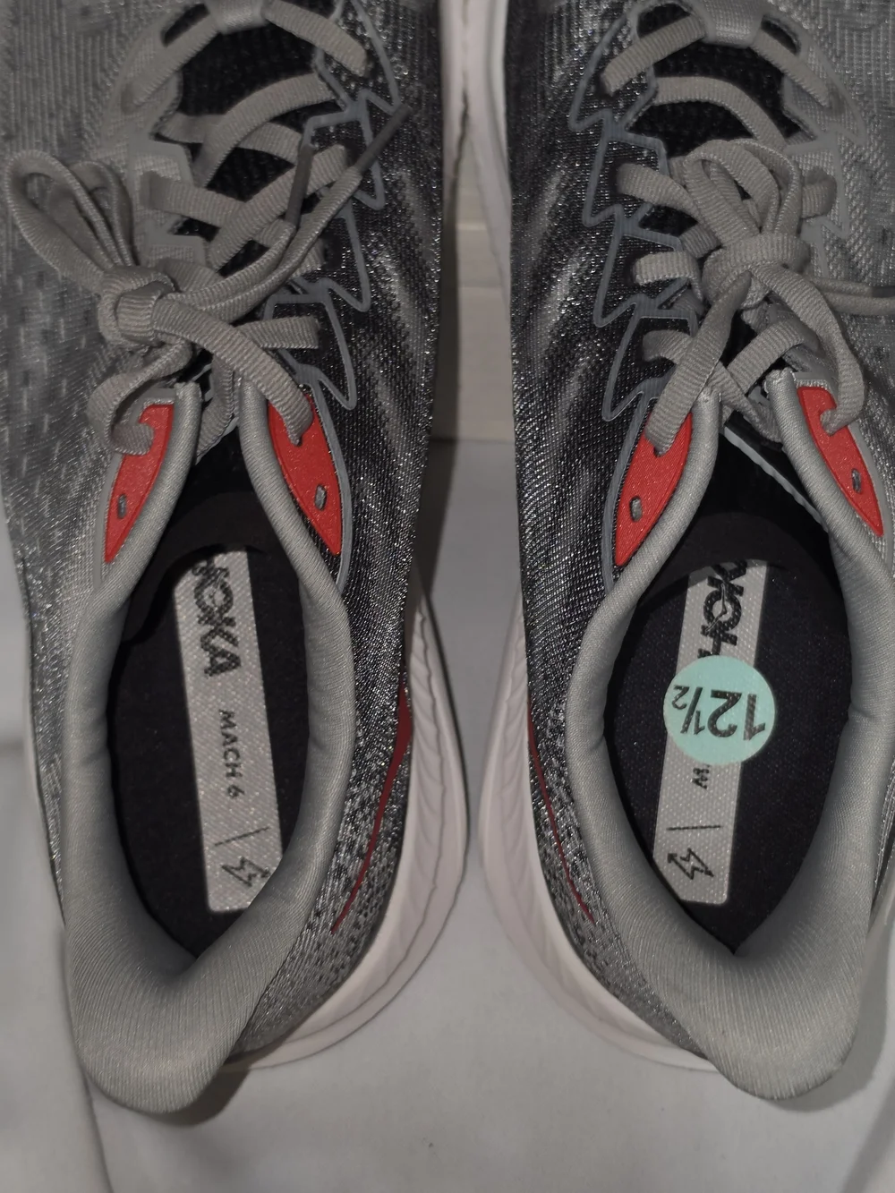 HOKA One Mach 6 LA 'Stellar Grey Running Shoes US Men Size 12.5 (NWOT)